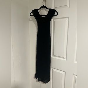 Black Midi lace dress